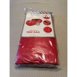 Whitmor Christmas Tree Storage Bag Red 9ft Disassembled Tree Zip Top